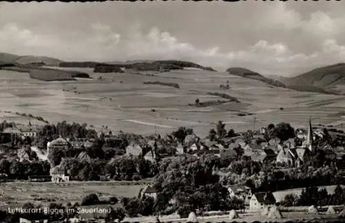 Ak Bigge Olsberg im Sauerland, Panorama