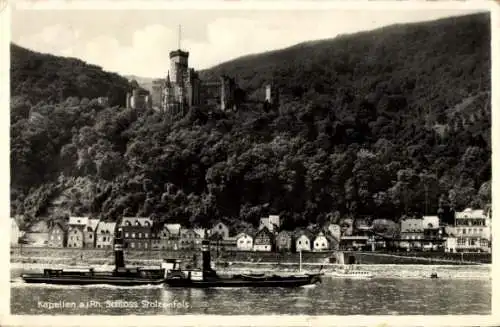 Ak Capellen Kapellen Stolzenfels Koblenz am Rhein, Schloss Stolzenfels