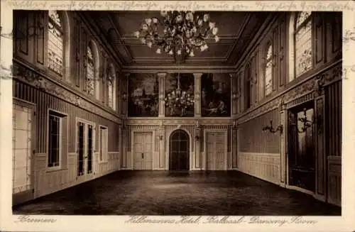 Ak Bremen, Hillmanns Hotel, Ballsaal