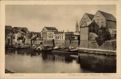 Ak Hansestadt Bremen, kleine Weser, Anlegestelle