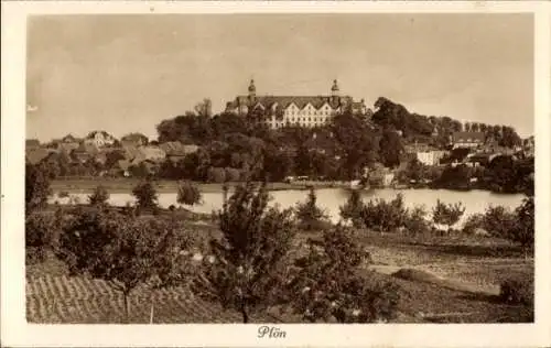 Ak Plön am See Holstein, Teilansicht