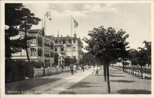 Ak Ostseebad Bansin auf Usedom, Strandpromenade