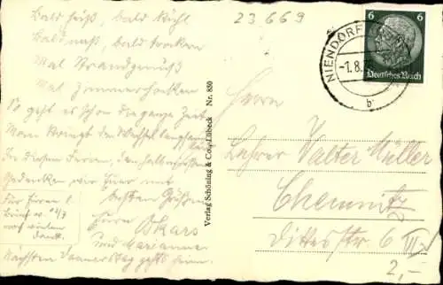 Ak Ostseebad Niendorf Timmendorfer Strand, Strand, Strandkörbe