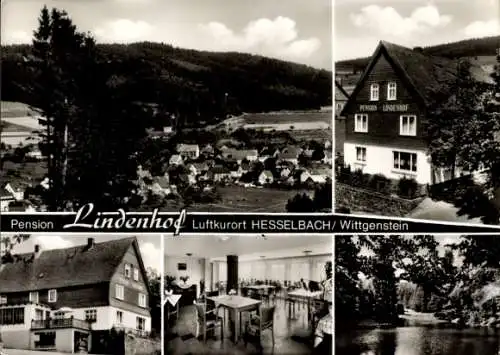 Ak Hesselbach Bad Laasphe in Westfalen, Gesamtansicht, Pension Lindenhof