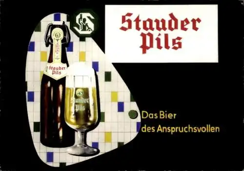 Ak Essen im Ruhrgebiet, Stauder Pils, Bier, Privatbrauerei Jacob Stauder