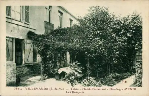 Ak Villevaudé Bordeaux Seine-et-Marne, Hotel Restaurant Mendi, les Bosquets