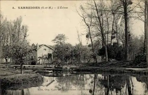 Ak Varreddes Seine et Marne, Écluse
