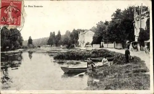 Ak Bas Samois Seine et Marne, Blick auf die Marne