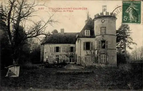 Ak Villiers Saint Georges Seine et Marne, Château de Flaix