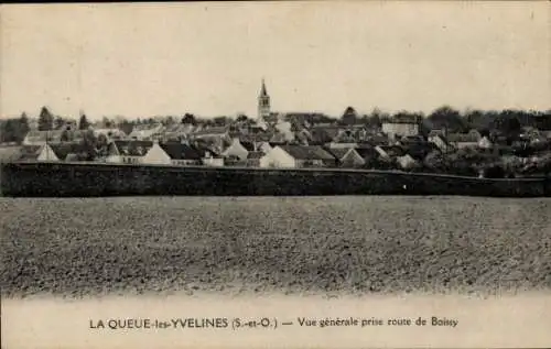 Ak La Queue les Yvelines, Gesamtansicht