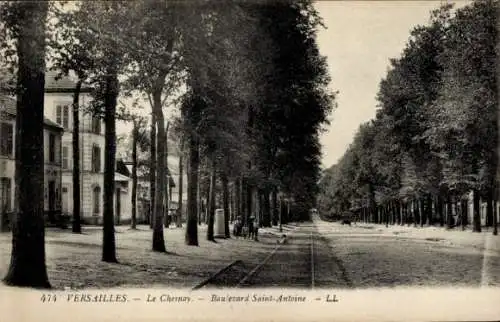 Ak Versailles-Yvelines, Le Chernay, Boulevard Saint Antoine