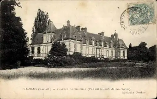 Ak Gambais Yvelines, Schloss