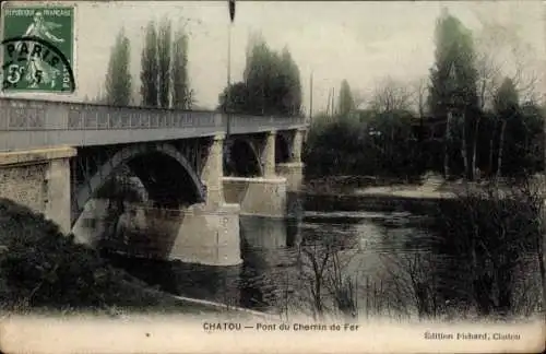 Ak Chatou Yvelines, Pont du Chemin de Fer