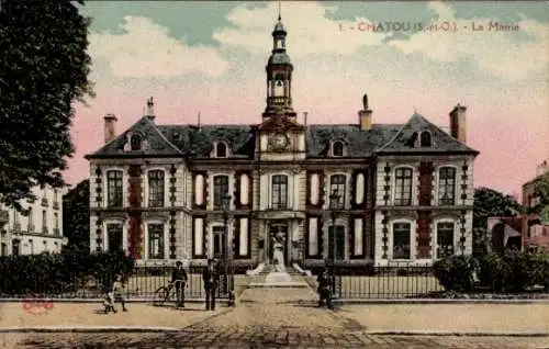 Ak Chatou Yvelines, Das Rathaus