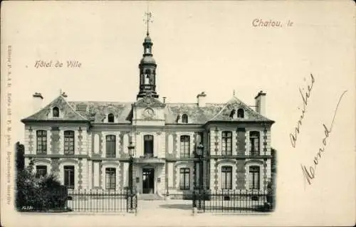 Ak Chatou Yvelines, Rathaus