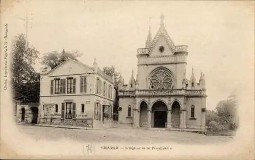 Ak Chatou Yvelines, Kirche und Presbyterium