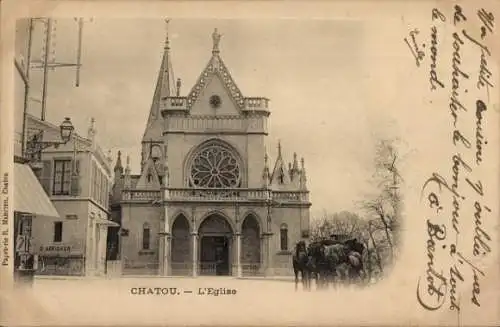 Ak Chatou Yvelines, Kirche