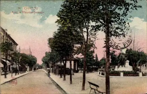 Ak Chatou Yvelines, Avenue Maurice Berteaux