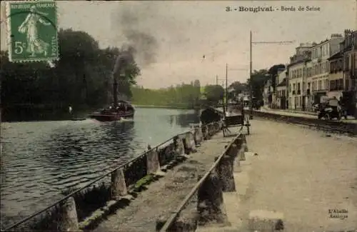 Ak Bougival Yvelines, Ufer der Seine