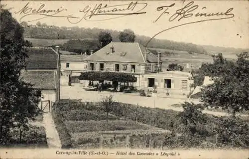 Ak Cernay-la-Ville Yvelines, Hotel des Cascades Leopold