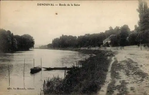 Ak Denouval Andrésy Yvelines, Ufer der Seine