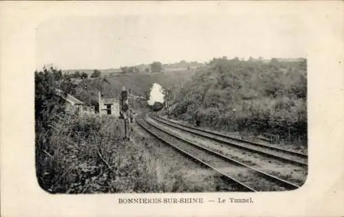 Ak Bonnieres sur Seine Yvelines, Tunnel