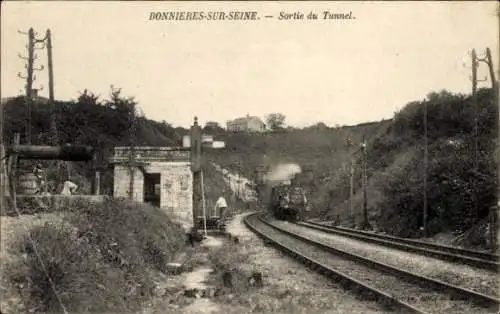 Ak Bonnieres sur Seine Yvelines, Ausgang des Tunnels