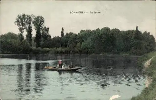 Ak Bonnieres sur Seine Yvelines, die Seine