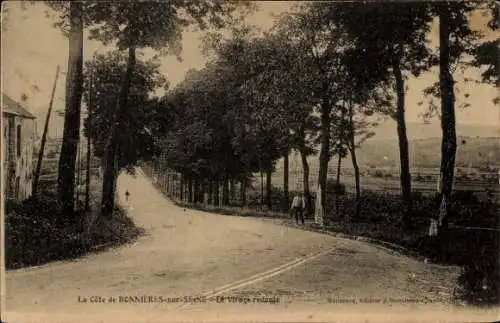 Ak Bonnieres sur Seine Yvelines, Village, Allee