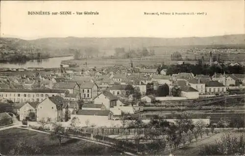 Ak Bonnieres sur Seine Yvelines, Gesamtansicht