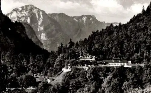 Ak Kirchberg Bad Reichenhall in Oberbayern, Berggasthof Schroffen