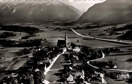 Ak Anger in Oberbayern, Panorama, Kirche