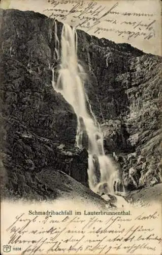 Ak Lauterbrunnen Kanton Bern, Schmadribachfall