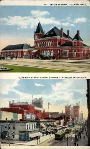 Ak Toledo Ohio USA, Union Station, Superior Street South, Interurban Station