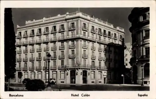 Ak Barcelona Katalonien Spanien, Hotel Colon