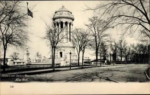 Ak New York City USA, Soldaten- und Matrosendenkmal, Riverside Drive