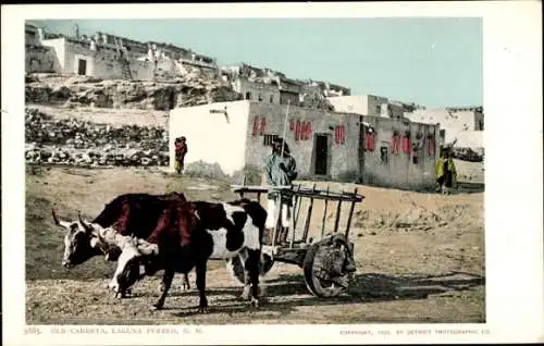 Ak Laguna Pueblo New Mexico USA, Old Carreta