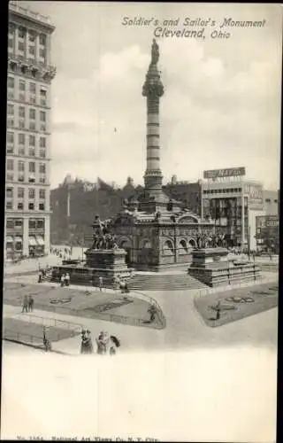 Ak Cleveland Ohio USA, Soldaten- und Matrosendenkmal