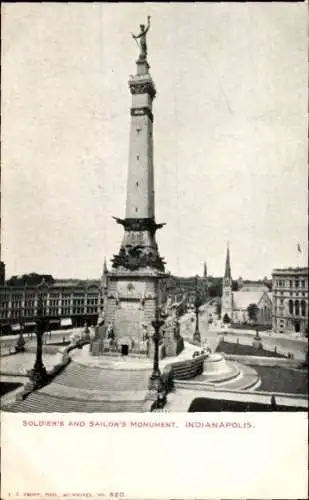 Ak Indianapolis Indiana, Soldaten- und Matrosendenkmal