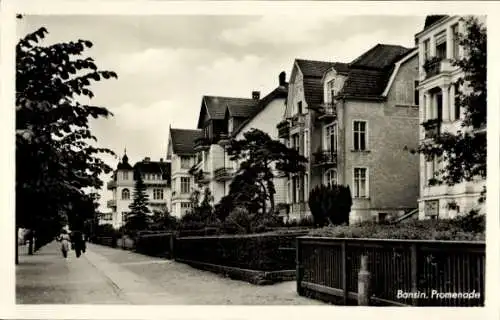 Ak Ostseebad Bansin Heringsdorf auf Usedom, Promenade