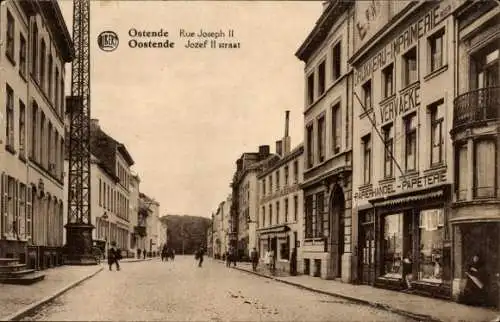 Ak Ostende Ostende Westflandern, Rue Joseph II