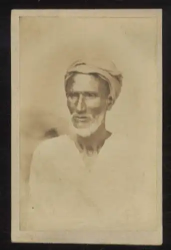 Malaysia - Originalphotographie - August Sachtler, um 1864 - Penang, Portrait eines Einheimischen