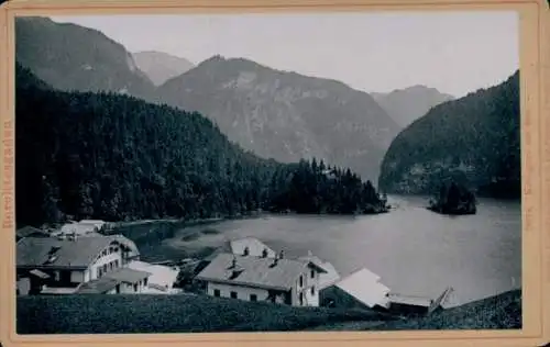 Kabinett Foto Königsee Königssee Oberbayern, Blick über den See