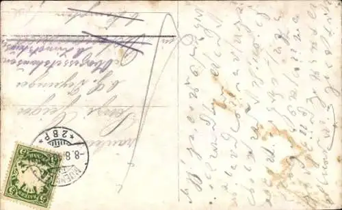 Foto Ak München Bayern, Frau vor den Propyläen