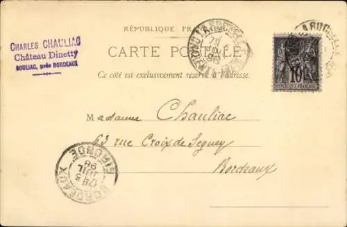 Litho Rochefort sur Mer Charente Maritime, Place Colbert