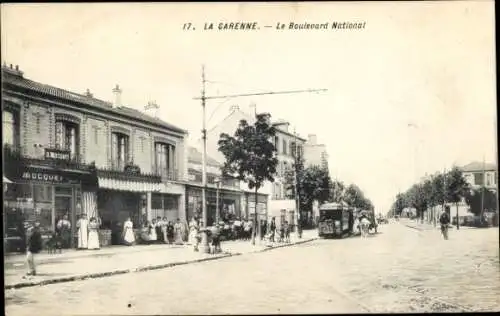 Ak La Garenne Colombes Hauts de Seine, Boulevard National