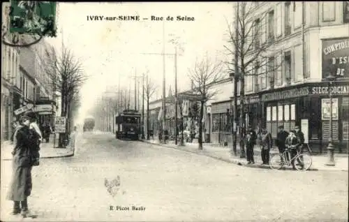 Ak Ivry sur Seine Val de Marne, Rue de Seine