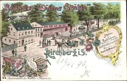 Litho Kirchberg in Sachsen, Ballhaus Wiener Spitze