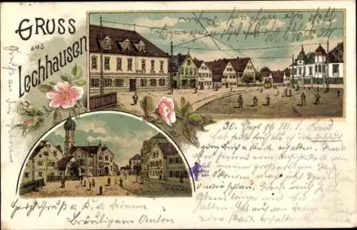 Litho Lechhausen Augsburg in Schwaben, Gesamtansicht