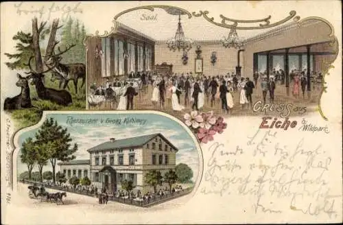 Litho Eiche Potsdam, Restaurant, Saal, Hirsche